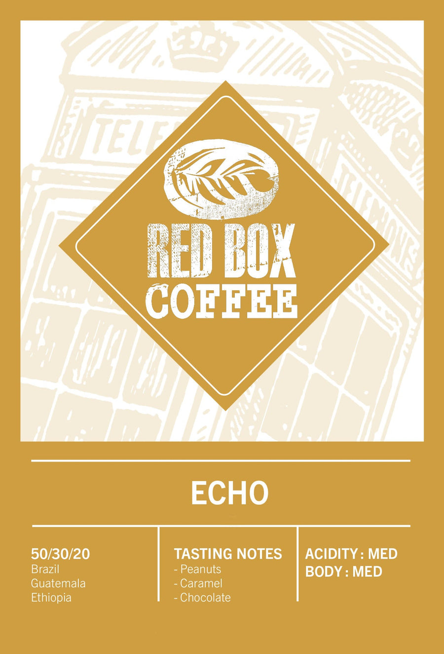 Red Box Echo, Ground for French Press (CHAS PARTNERED) 250g