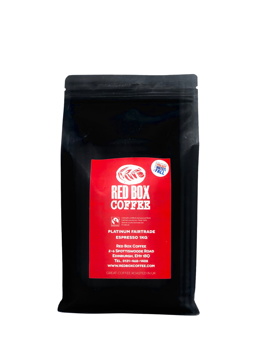 Red Box Platinum Fairtrade Coffee, Great Taste 1-Star 2019 - WHOLE BEAN